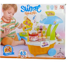 Load image into Gallery viewer, Sweet Shop 43 Piece Playset Ice Cream Lights Sounds Educational Toy Pretend Play