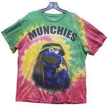 Load image into Gallery viewer, Cookie Monster Shirt Mens Large Tie-Dye Munchies Rasta Grunge Streetwear