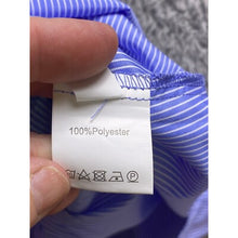 Load image into Gallery viewer, Striped Strapless Top Womens Small Blue Side Zipper Flowy Beachy Cropped NWT