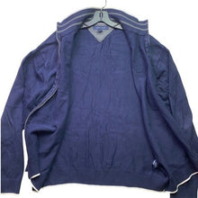Load image into Gallery viewer, Tommy Hilfiger Sweater Mens 2XL Preppy Academia Full Zip Embroidered Crest Patch