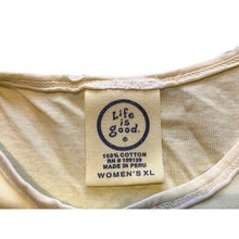 Load image into Gallery viewer, Life is Good Tank Top Womens Extra Large Yellow Chill Ice Cream Cone Summertime