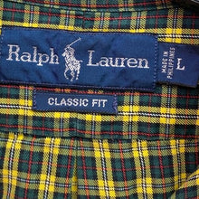 Load image into Gallery viewer, Ralph Lauren Shirt Mens Large Checkered Preppy Academia Career Everyday
