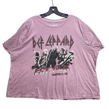 Load image into Gallery viewer, Def Leppard Shirt Womens 3XL Cropped Punk Rock AOP Grunge Festival Everyday