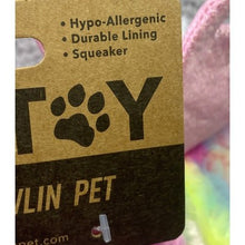 Load image into Gallery viewer, Unicorn Dog Toy Plush Squeaker Hypoallergenic Durable MetroPawlin Pet 9" Rainbow