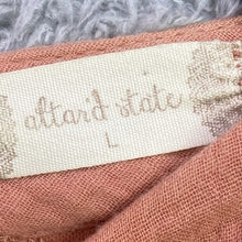 Load image into Gallery viewer, Altar'd State Shirt Dress Womens Large Peach Lace Fairycore Boho Lined Flowy