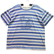 Load image into Gallery viewer, Vintage Jantzen Shirt Womens 1XL Blue Stripe Coastal Beachy Mature Everyday