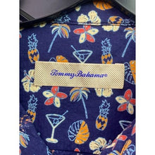 Load image into Gallery viewer, Tommy Bahama Shirt Mens Medium Hawaiian Martini Palm AOP Embroidered Festival