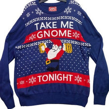 Load image into Gallery viewer, Ugly Christmas Sweater Mens 2XL Hybrid Holiday Gnome Funny Beer Festival