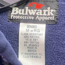 Load image into Gallery viewer, Bulwark Jacket Mens Medium Flame Resistant Full Zip Hooded Grunge Workwear