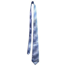 Load image into Gallery viewer, BRONZINI Necktie Mens Silk Blue Unicorn Logo AOP Career
