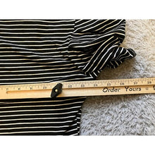 Load image into Gallery viewer, Merokeety Shirt Womens Small Striped Puff Sleeve Square Neck Baby Doll Tee NWT