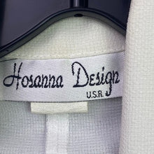 Load image into Gallery viewer, Vintage Hosanna Design Blouse Womens Medium White Layered Office Career Mature