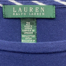Load image into Gallery viewer, Lauren Ralph Lauren Shirt Womens 2XL Nautical Mature Career Preppy Everyday