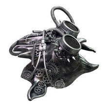 Load image into Gallery viewer, Steampunk Mask Cosplay Goggles Horns Gears Spikes Futuristic Cyberpunk Prop