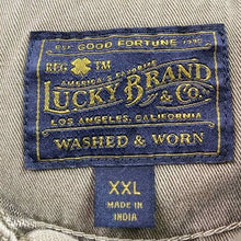 Load image into Gallery viewer, Lucky Brand Shirt Mens 2XL Long Sleeve Polo Preppy Academia Grunge Workwear