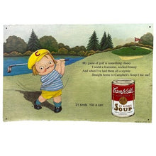 Load image into Gallery viewer, 1993 Campbell Soup Tin Sign Nostalgic Advertising Embossed Limited Edition