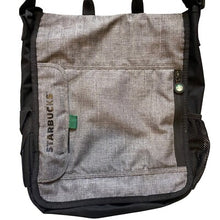 Load image into Gallery viewer, Starbucks Messenger Bag Tablet E-Reader Crossbody Shoulder Strap Gray Black