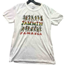 Load image into Gallery viewer, Jamaica Shirt Womens Small White Jammin Reggae Costal Beachy Travel Streetwear