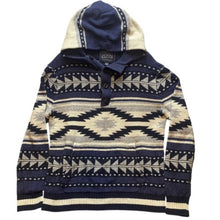 Load image into Gallery viewer, American Eagle Sweater Adult Medium Aztec Pullover Hoodie Southwestern Mens