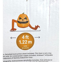 Load image into Gallery viewer, Airblown Inflatable Halloween Pumpkin Monster LED 4 ft Wide Indoor Outdoor Use
