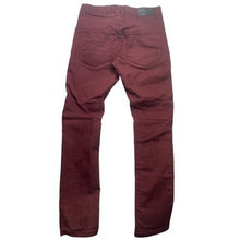 Load image into Gallery viewer, Smoke Rise Jeans Mens 32x32 Maroon Moto Grunge Punk Preppy Academia