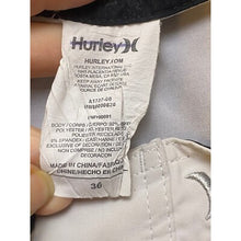 Load image into Gallery viewer, Hurley Shorts Mens Size 36 Surfing Board Spellout Logo Beach Stripe Drawstring