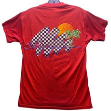 Load image into Gallery viewer, Vintage Coastline Shirt Mens Men Red Single Stitch Checkerboard Skater Costal
