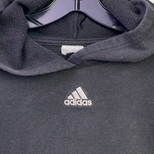 Load image into Gallery viewer, Adidas Hoodie Mens Small Black Embroidered Pull Over Logo Athleisure Streetwear