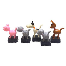 Load image into Gallery viewer, Vintage Push Button Puppets Farm Animal Cow Pig Sheep Donkey Collectible Toy (5)