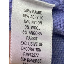 Load image into Gallery viewer, Croft & Barrow Sweater Womens Large Wool Angora Grandmacore Full Zip Snowmen