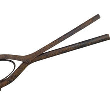 Load image into Gallery viewer, Antique Vintage CURLING IRON Hair Mustache Pincurls Tool Wood Handles