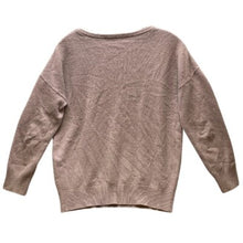 Load image into Gallery viewer, Grana Sweater Mens Extra Small Mongolian Cashmere V-Neck Preppy Dusty Plum