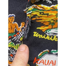 Load image into Gallery viewer, Denim & Flower Ricky Singh Shirt Mens Small Hawaiian AOP Coastal Beachy Travel
