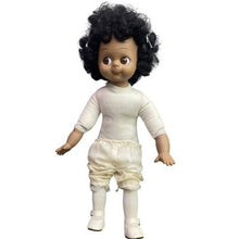 Load image into Gallery viewer, Vintage Brinns Maxine Doll Porcelain Curly Hair Floral Lace Dress Collectible