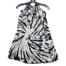 Load image into Gallery viewer, Tiki Palm Sundress Womens Medium Tie-Dye Strappy Beachy Coastal Festival