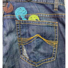 Load image into Gallery viewer, AZZURE Love Life Jeans Mens 40x34 Embroidered Baggy Y2K Hip Hop Streetwear