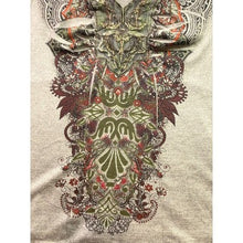 Load image into Gallery viewer, Embellished Blouse Womens 2XL 3/4 Sleeve Paisley AOP Festival Mature Career