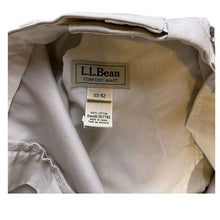 Load image into Gallery viewer, L.L.Bean Shorts Mens 42 Comfort Waist Flat Front Adjustable Everyday Beige