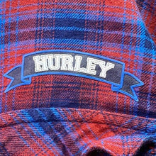 Load image into Gallery viewer, Hurley Flannel Shirt Mens Extra Large Spell Out Plaid Gunge Preppy Everyday