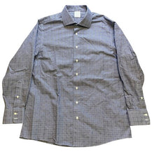 Load image into Gallery viewer, Brooks Brothers Shirt Men 16 1/2-33 Milano Fit Blue Plaid Button Down Academia