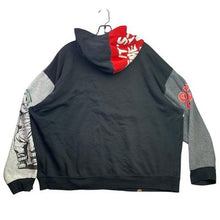 Load image into Gallery viewer, Chucky Hoodie Mens 3XL Colorblock AOP Grunge Streetwear Spell Out Horror