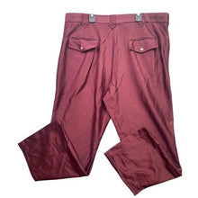 Load image into Gallery viewer, Vintage American WeWestern Pants Mens 40x30 Western Pearl Snap Maroon Texture