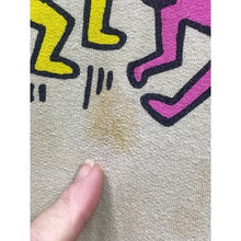 Load image into Gallery viewer, Keith Haring Hoodie Mens Large Beige Pull Over Art Grunge Everyday Streetwear