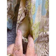 Load image into Gallery viewer, Bob Mackie Shirt Womens 10 Silk Ruffle Blouse Floral Art to Wear Bloomcore