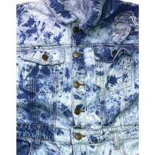 Load image into Gallery viewer, Fashion Nova Jumpsuit Womens Large Denim Tie Dye Thrashed Streetwear Cropped
