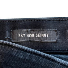 Load image into Gallery viewer, Torrid Jeans Womens 18T Black Sky High Skinny Ripped Distressed Grunge Gothcore