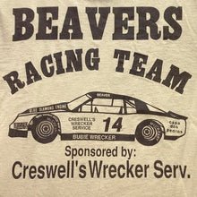 Load image into Gallery viewer, Vtg Beavers Racing Shirt Womens Medium Single Stitch Spell Out Car Streetwear