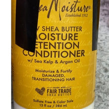 Load image into Gallery viewer, Shea Moisture Raw Shea Butter Moisture Retention Conditioner 13 oz 2 Pack