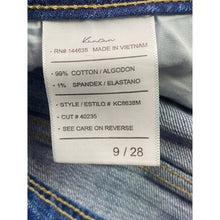 Load image into Gallery viewer, KanCan Jeans Womens 9/28 Frayed Fade Preppy Academia Everyday Streetwear