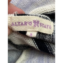 Load image into Gallery viewer, Altar'd State Cardigan Womens Medium Striped Waterfall Pockets Preppy Beachy